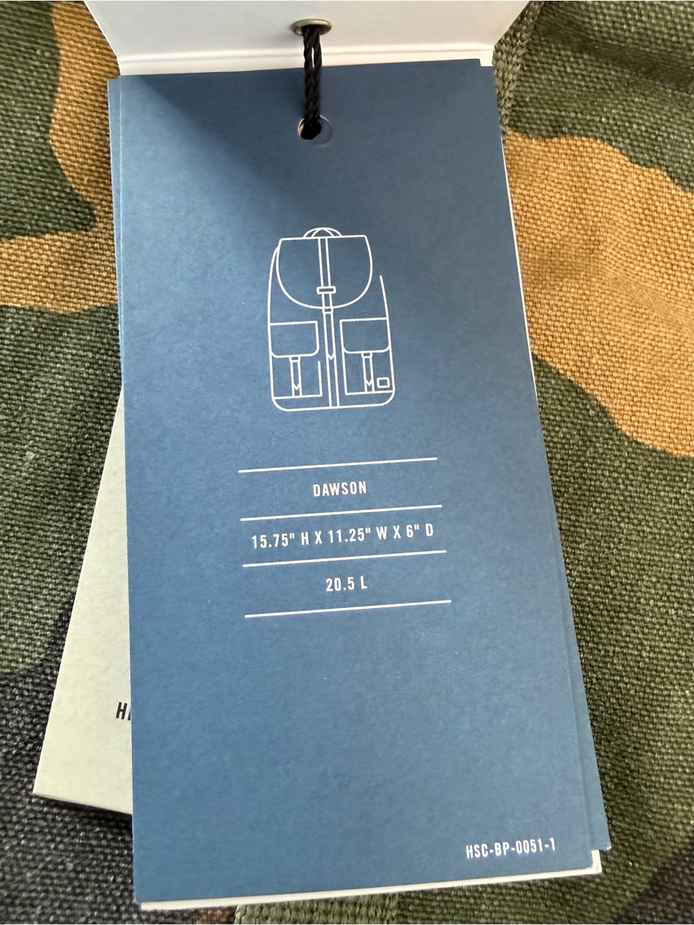 Herschel Supply Company Camo Canvas Backpack in Green & Brown - Picture 3 of 10